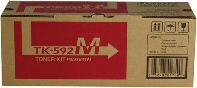 Alt view image 20 of 20 - Kyocera Copystar TK592M Laser Toner Cartridge Magenta
