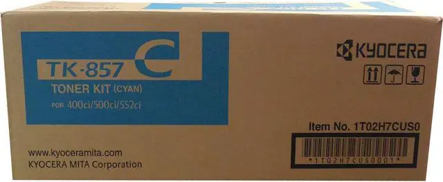 Main image of Kyocera-strategic Kyocera Tk-857c Cyan Toner Cartridge And 1 Waste Container For Use In Taskalfa 4
