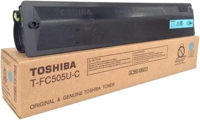 Alt view image 2 of 4 - High Yield Cyan Toner Cartridge for Toshiba T-FC505U-C E STUDIO 2505AC, E STUDIO 3005AC, E STUDIO 3505AC, E STUDIO 4505AC, E STUDIO 5005AC, Genuine Toshiba Brand