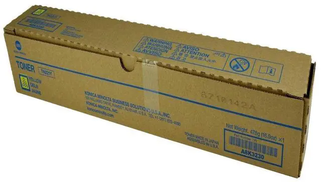 Alt view image 3 of 4 - Konica Minolta A8K3230 Toner Ctg, Yellow, 21K Yield