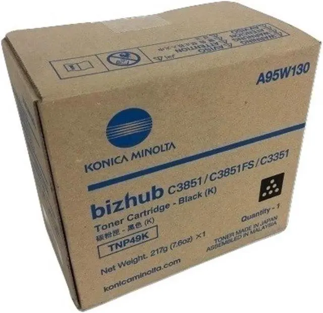 Alt view image 3 of 3 - Konica Minolta A95W130 Toner Ctg, Black, 13K Yield