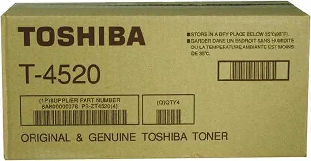 Alt view image 3 of 3 - Black Toner Cartridge for Toshiba T-4520 E STUDIO 353, E STUDIO 453, Genuine Toshiba Brand