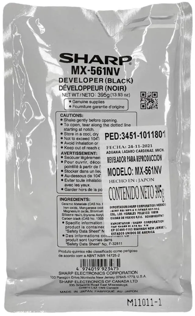 Main image of Sharp MX561NV Developer - Black