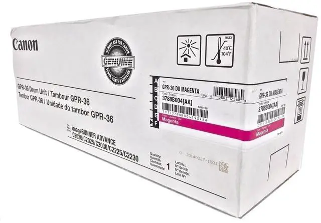 Alt view image 5 of 5 - Magenta Drum Unit for Canon 3788B004 imageRUNNER ADVANCE C2020, imageRUNNER ADVANCE C2030, imageRUNNER ADVANCE C2225, imageRUNNER ADVANCE C2230, Genuine Canon Brand
