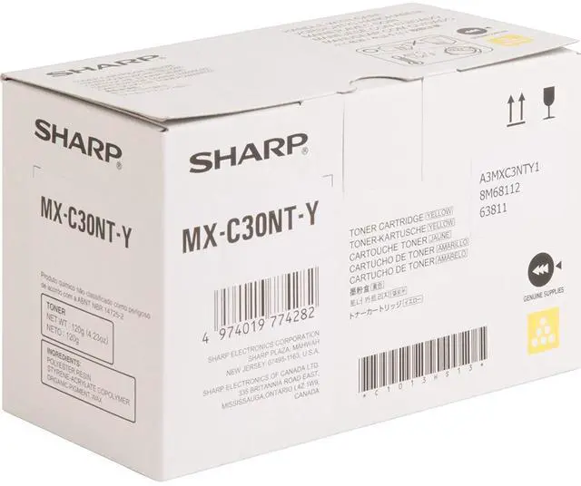 Alt view image 4 of 9 - Sharp MX-C30NTY Yellow Toner Cartridge