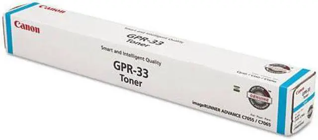 Alt view image 12 of 12 - Canon GPR-33 Original Toner Cartridge - Laser - 52000 Pages - Cyan - 1 Each