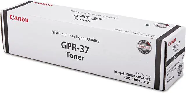 Alt view image 5 of 5 - Black Toner Cartridge for Canon 3764B003 imageRUNNER ADVANCE 8085, 8095, 8105, 8205, 8285, 8295, 8505i, i II, i III, 8585i, i II, i III, 8595i, i II, i III, DX 8705i, 8786i, 8795i, Genuine Canon Brand