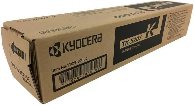 Main image of Kyocera TK5207K Genuine OEM 1T02R50US3 Black Toner Cartridge - 18K Yield