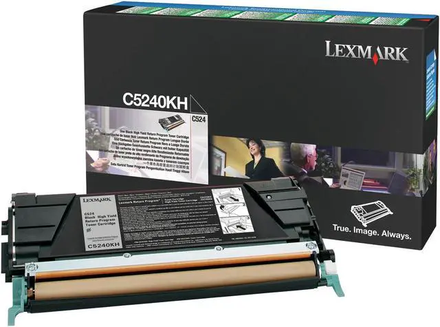 Alt view image 6 of 20 - Lexmark C5240KH High Yield Return Program Black Toner Cartridge for C524, C534