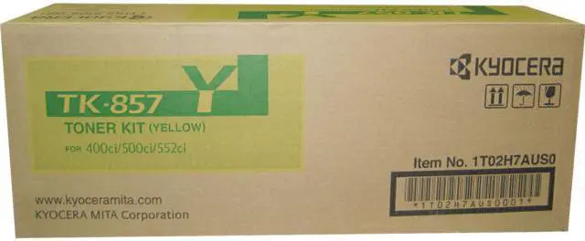 Alt view image 5 of 9 - Kyocera TK857Y Toner Cartridge - Yellow