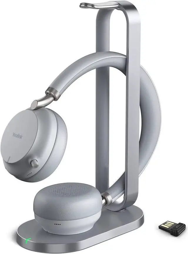 Main image of Yealink BH72 Bluetooth Headset with Charging Stand UC Light-Gray USB-A