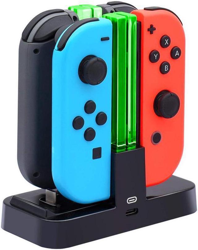 Alt view image 7 of 7 - Controller Charger for Nintendo Switch, Charging Dock Stand Station for Switch Joy-con and Pro Controller with Charging Indicator and Type C Charging Cable
