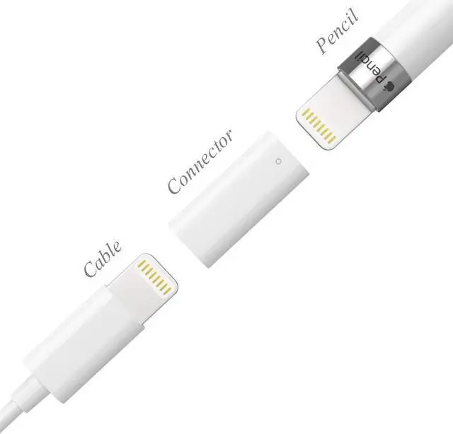 Alt view image 5 of 7 - Compatible with Charger Adapter Replacement for Apple Pencil, 2-Pack Charging Adapter iPencil Charger Connector