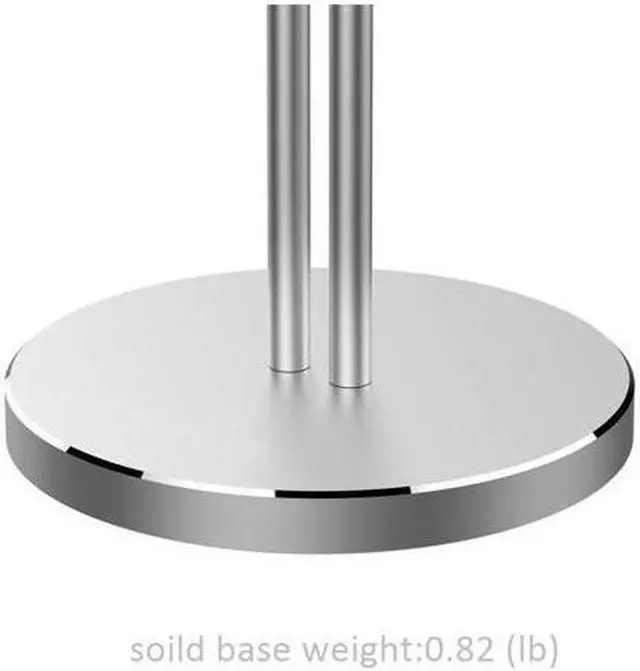 Alt view image 7 of 7 - Double Headphones Stand, Aluminum Alloy Desk 3 Headset Holder Supporting Desktop Earphone Hanger Mount Storage Rack with Heavy Base for Home and Office Display Spacegrey