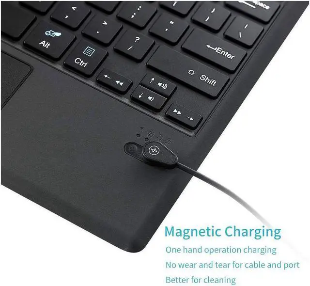 Alt view image 4 of 7 - Detachable Wireless Type Keyboard Bluetooth Trackpad Keyboard Type Cover for Microsoft Surface Pro 7 / Surface Pro 6 / Surface Pro 5 2017 / Surface Pro 4 / Surface Pro 3 2014 Keyboard Case