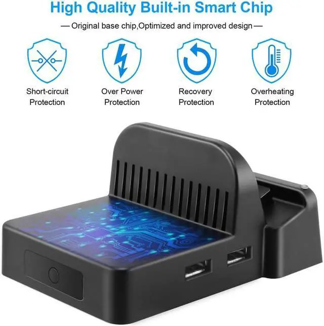 Alt view image 5 of 6 - Switch TV Dock Portable Charging Stand for Nintendo Switch Compact Switch to HDMI Adapter Mini Switch Docking Station with Extra USB 3.0 Port Replacement Charging Dock for Nintendo Switch