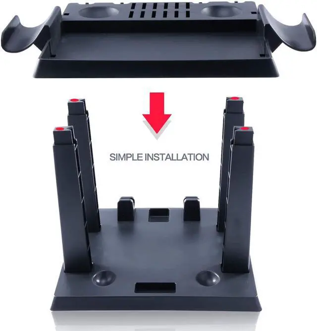 Alt view image 4 of 7 - Storage Stand for Nintendo Switch Storage Stand Controller Holder for Nintendo Switch Accessories and 2 Poke Ball Plus Controllers