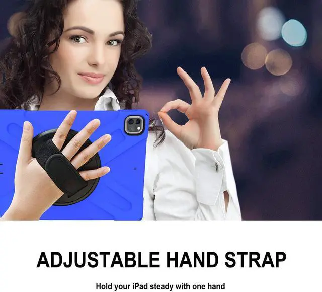 Alt view image 6 of 6 - iPad Pro 12.9 Case 2020 & 2018 Shockproof 360 Degree Rotatable Kickstand Protective Cover for iPad Pro 12.9" 4th Gen 2020 / 3rd Gen 2018