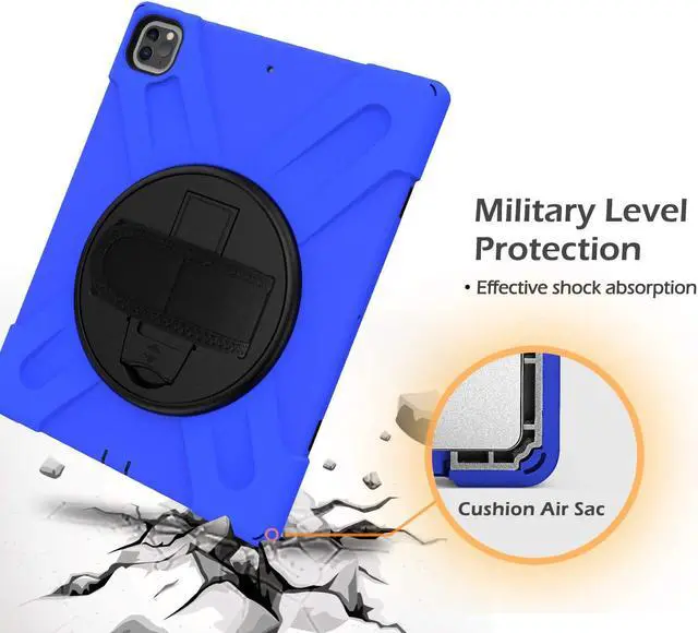 Alt view image 5 of 6 - iPad Pro 12.9 Case 2020 & 2018 Shockproof 360 Degree Rotatable Kickstand Protective Cover for iPad Pro 12.9" 4th Gen 2020 / 3rd Gen 2018