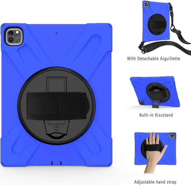 Alt view image 3 of 6 - iPad Pro 12.9 Case 2020 & 2018 Shockproof 360 Degree Rotatable Kickstand Protective Cover for iPad Pro 12.9" 4th Gen 2020 / 3rd Gen 2018