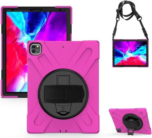 Alt view image 4 of 7 - iPad Pro 12.9 Case 2020 & 2018 Shockproof 360 Degree Rotatable Kickstand Protective Cover for iPad Pro 12.9" 4th Gen 2020 / 3rd Gen 2018