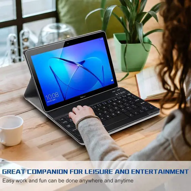 Alt view image 6 of 7 - for Huawei Matepad Pro 10.8 Inch Case Bluetooth Keyboard Pu Leather Tablet Cover for Matepad Pro 10.8 with Detachable Keyboard