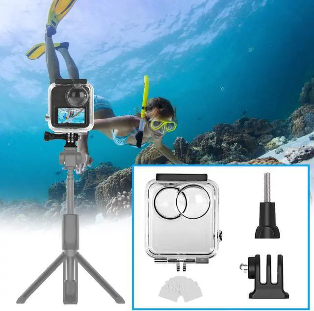 Alt view image 5 of 7 - Waterproof Housing Case for GoPro MAX Protective 45m Underwater Dive Case Shell with Anti Fog and Bracket Accessories for GoPro MAX Waterproof 360 Camera
