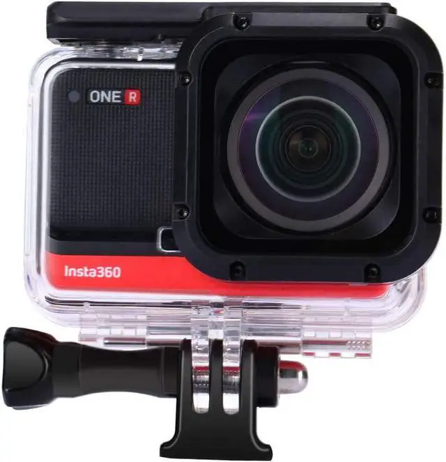 Alt view image 2 of 5 - Waterproof Housing Case for Insta360 ONE R 1 Inch Edition Underwater Diving Protective Shell 60M / 196FT with Bracket Accessories