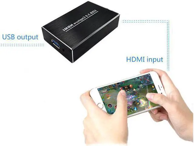 Alt view image 3 of 7 - WERLEO HDMI Capture HDMI to USB 3.0 Full HD 1080P Live Video Capture Game Capture Recording Box HDMI USB 3.0 Adapter Video and Audio Grabber for Windows Mac OS and Linus