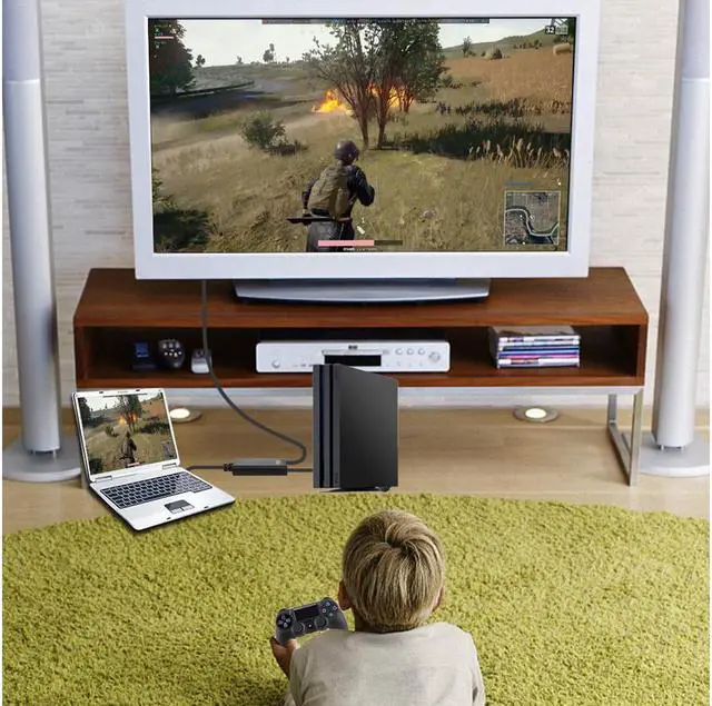 Alt view image 7 of 7 - HDMI Game Video Capture Devices Full HD USB 3.0 to HDMI Live Game Video Capture Card 1080P Recording Box HDMI in HDMI Out Adapter Video & Audio Grabber for Xbox PS4