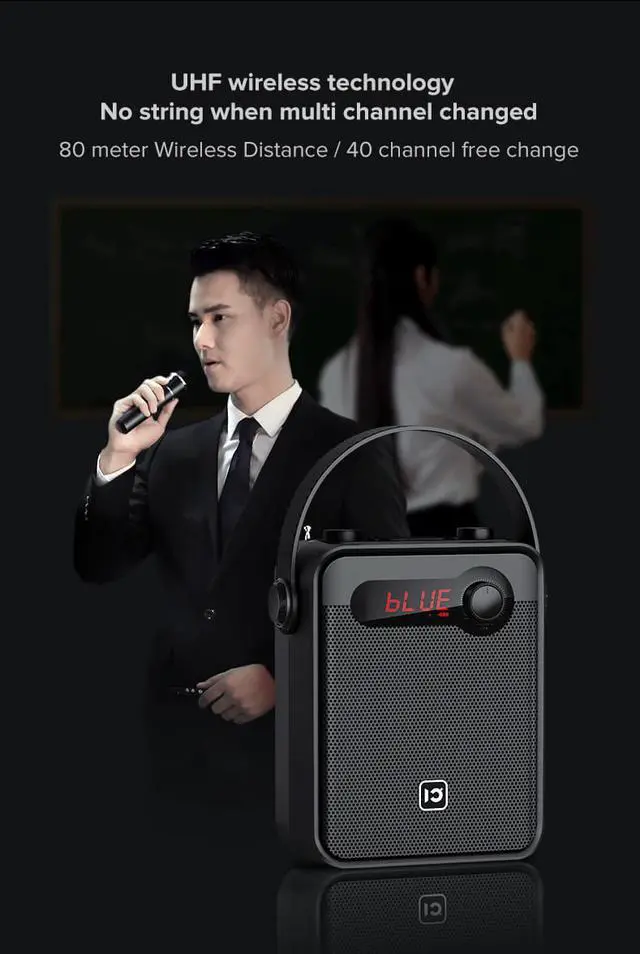 Alt view image 4 of 6 - Bluetooth Voice Amplifier 25W Portable Outdoor Bluetooth Speaker With Rechargeable Wireless Handheld Microphone Supports TWS FM AUX USB TF Card Perfect for Teaching Karaoke Live Performance Party Meet