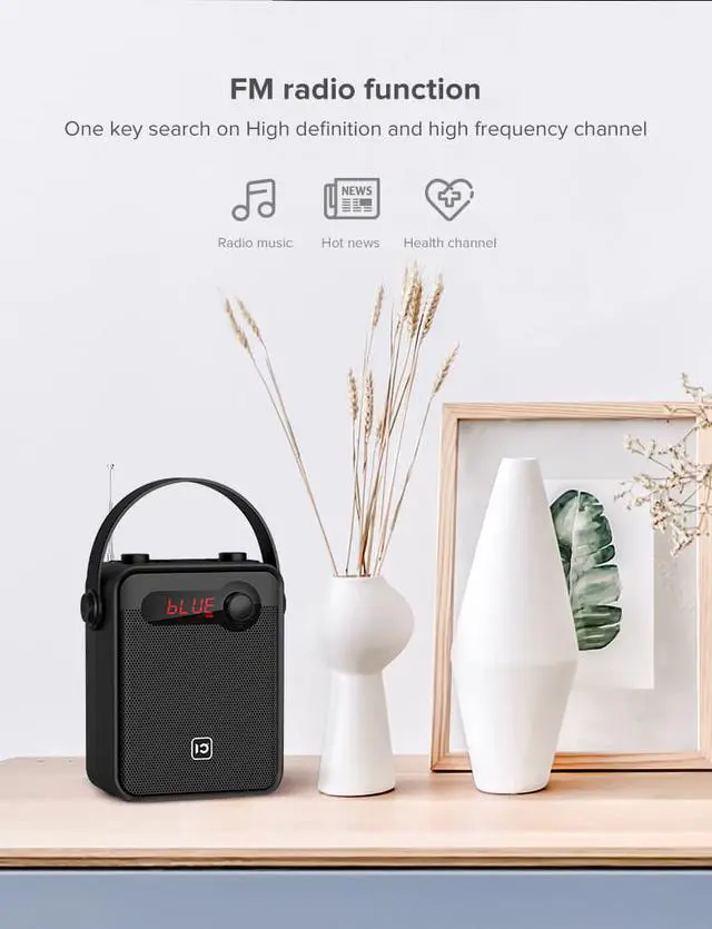 Alt view image 6 of 6 - Bluetooth Voice Amplifier 25W Portable Outdoor Bluetooth Speaker With Rechargeable Wireless Handheld Microphone Supports TWS FM AUX USB TF Card Perfect for Teaching Karaoke Live Performance Party Meet