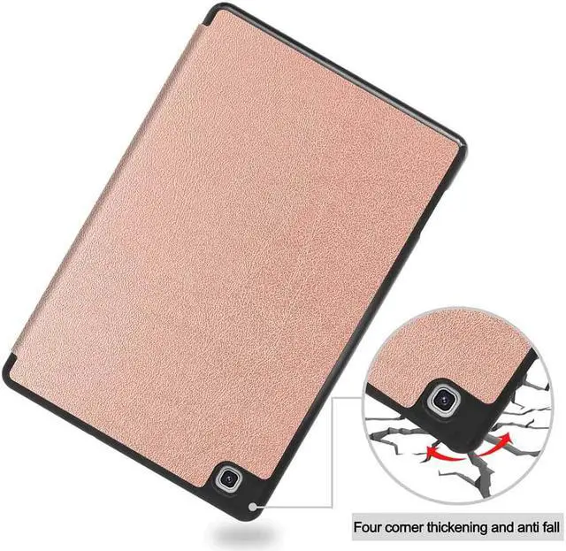 Alt view image 2 of 7 - Case for Galaxy Tab S6 Lite 10.4 inch PU Leather Smart Cover with Stand & Pen Holder for Samsung Galaxy Tab S6 Lite 10.4 2020 2022 SM-P610/P613/P615/P619