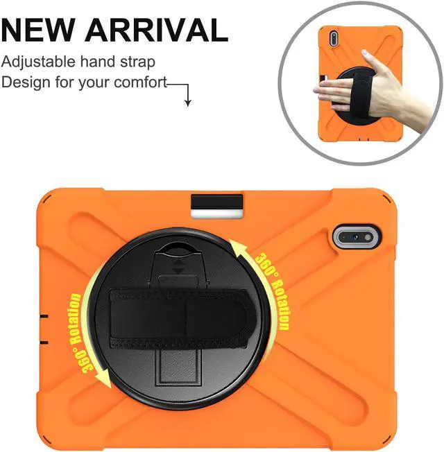 Alt view image 2 of 7 - Case for Huawei MatePad Pro 10.8 Inch Tablet Heavy Duty Shockproof Rugged Protective Cover with 360 Degree Rotating Pencil Holder / Hand Strap / Shoulder Strap