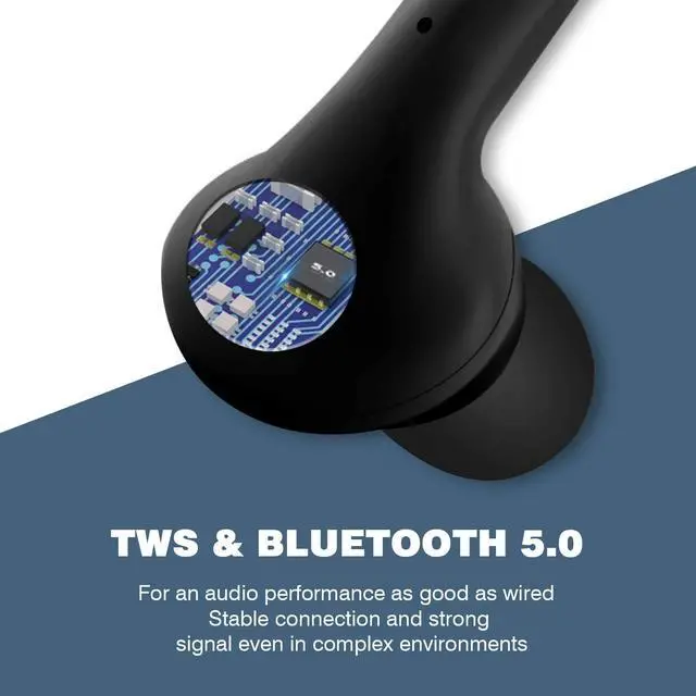 Alt view image 4 of 7 - Wireless Earbuds Werleo Bluetooth 5.0 Earbuds Headphones True Wireless Stereo Earphones with 30Hrs Playtime Hi-Fi Sound Bluetooth Headset with Charging Case One-Step Pairing