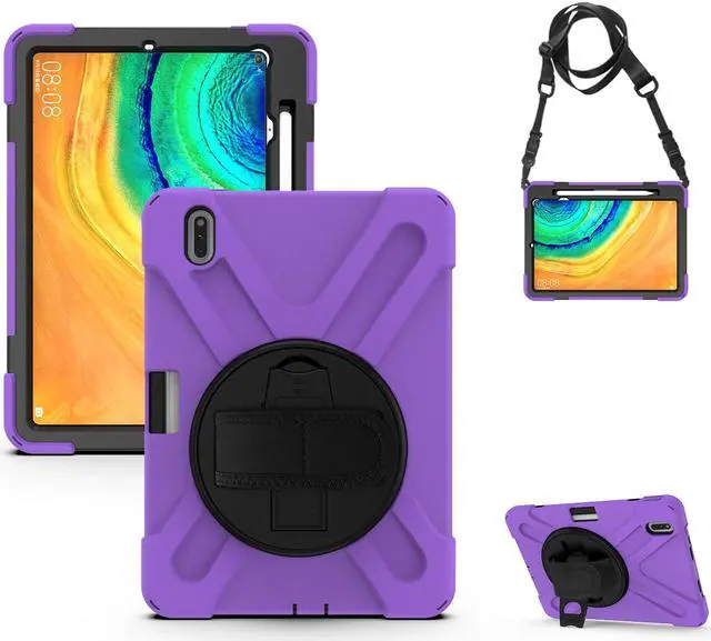 Main image of Case for Huawei MatePad Pro 10.8 Inch Tablet Heavy Duty Shockproof Rugged Protective Cover with 360 Degree Rotating Pencil Holder / Hand Strap / Shoulder Strap