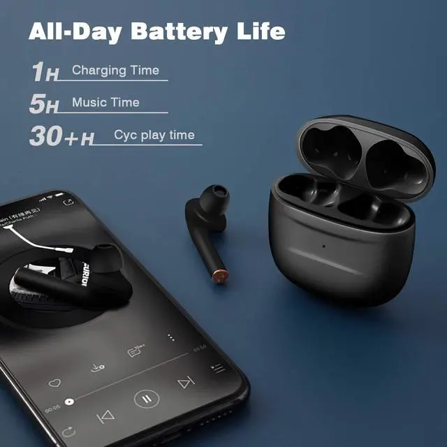 Alt view image 3 of 7 - Wireless Earbuds Werleo Bluetooth 5.0 Earbuds Headphones True Wireless Stereo Earphones with 30Hrs Playtime Hi-Fi Sound Bluetooth Headset with Charging Case One-Step Pairing