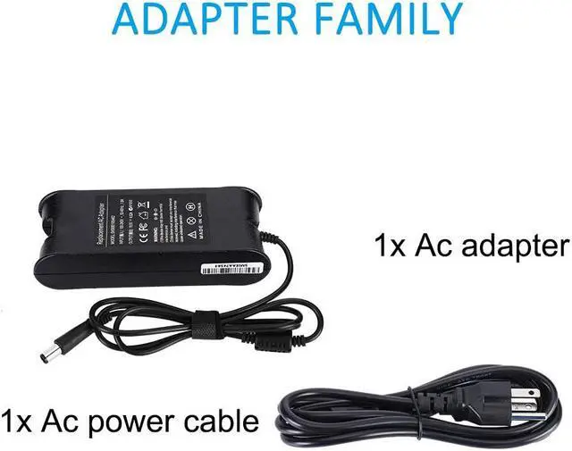 Alt view image 7 of 7 - 90W 19.5V 4.62A AC Adapter Laptop Charger Replacement for Dell Latitude E6420 E6430 E6440 E6230 E6330 E6400 E6410 E6500 E6520 E6530 E6510 E7240 E7250 E7440 5480 5580 7280 74800 Power Cord Supply