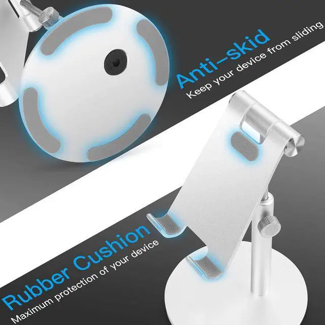 Alt view image 4 of 6 - Adjustable Tablet Phone Stand Telescopic Adjustable iPad Stand Holder Universal Multi Angle Aluminum Stand for iPhone Smart Cell Phone / Tablet / iPad (4-13 inch)