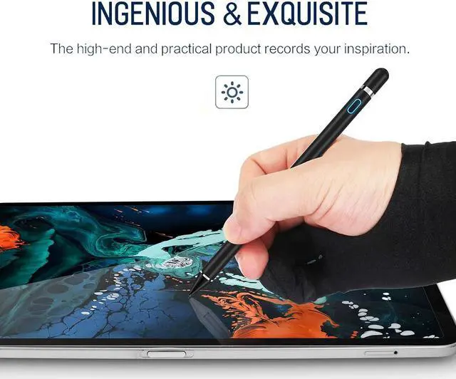 Alt view image 7 of 7 - Stylus Pens for Touch Screens 1.45mm High Precision and Sensitivity Point IPad Pencil Fine Point Active Smart Digital Pen for Tablet Work at iOS and Android Touch Screen