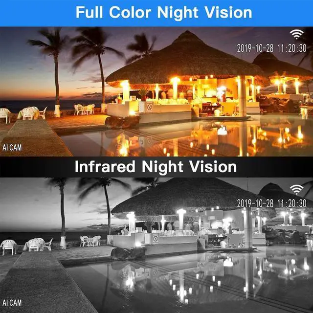 Alt view image 5 of 7 - Pan Tilt Outdoor Security Camera 1080P Home WiFi IP Camera Pan Tilt Dome Surveillance Cam Two Way Audio Motion Detection Night Vision Onvif Waterproof CCTV Camera Support Max 128G SD (Not Included)