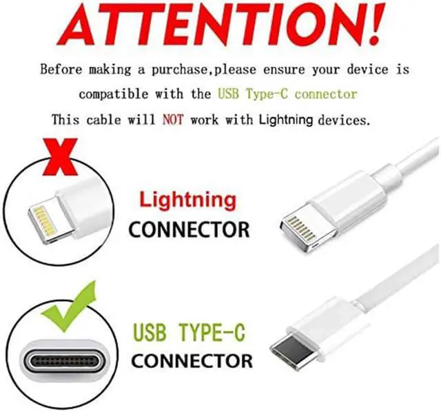 Alt view image 6 of 7 - USB C Power Adapter 18W PD Quick Wall Charger with 6.6 Ft USB-C to C Cable for iPad Pro 11" / 12.9" New Google Pixle 3 3LX Samsung Galaxy S10 S9 S8 White