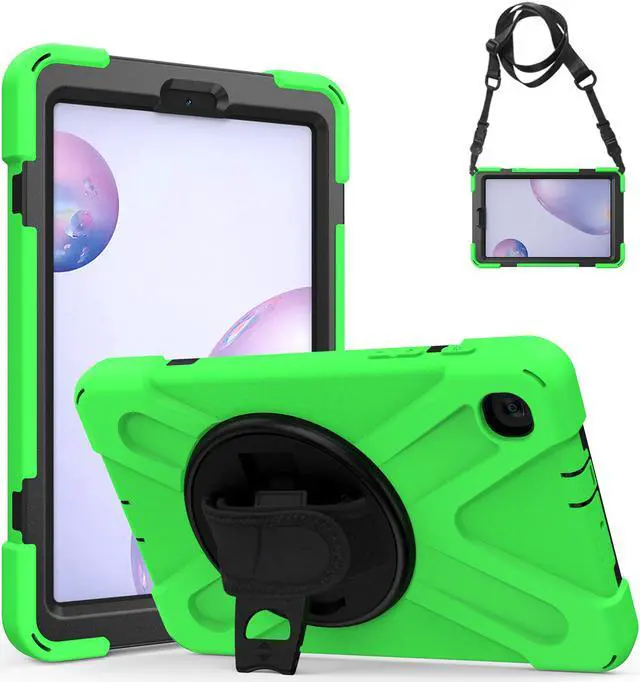 Main image of Shockproof Case for Galaxy Tab A 8.4 Inch 2020 Model SM-T307 (Verizon/T-Mobile/Sprint/AT&T) Heavy Duty Protective Stand Cover with 360 Degree Rotating Hand and Shoulder Strap
