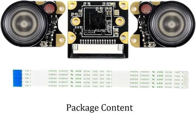 Alt view image 2 of 7 - Compatible with NVIDIA Jetson Nano Camera IMX219-77IR 8-Megapixels Infrared Night Vision IR Camera Module 3280 × 2464 Resolution with IMX219 Sensor Suit for AI Projects