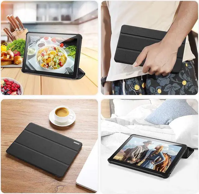 Alt view image 4 of 7 - Case for All-New Kindle Fire HD 8 2020 / Fire HD 8 Plus 2020 10th Generation Ultra Slim Smart PC Shell Folding Stand Cover with Auto Sleep Wake