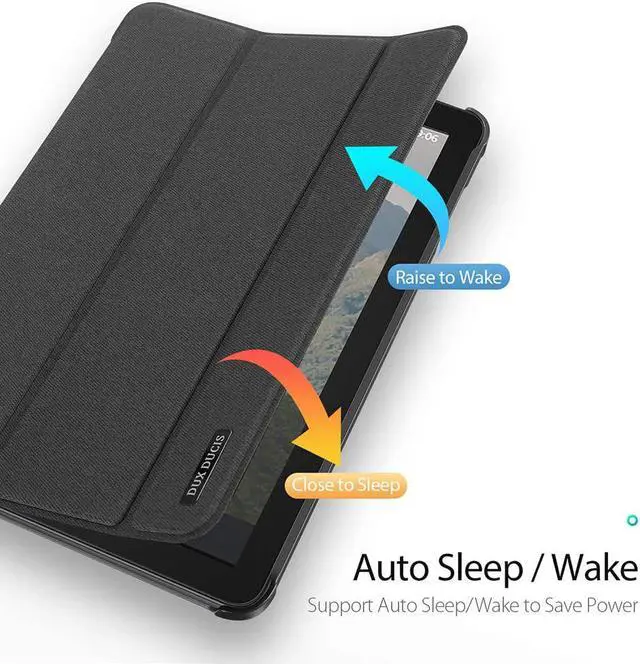 Alt view image 3 of 7 - Case for All-New Kindle Fire HD 8 2020 / Fire HD 8 Plus 2020 10th Generation Ultra Slim Smart PC Shell Folding Stand Cover with Auto Sleep Wake