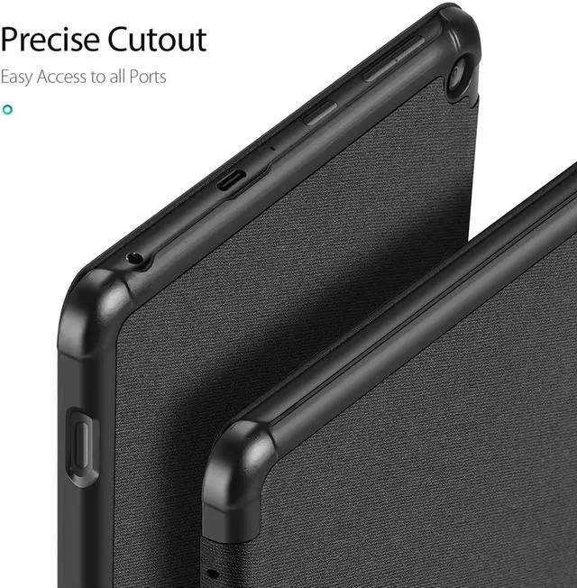 Alt view image 6 of 7 - Case for All-New Kindle Fire HD 8 2020 / Fire HD 8 Plus 2020 10th Generation Ultra Slim Smart PC Shell Folding Stand Cover with Auto Sleep Wake