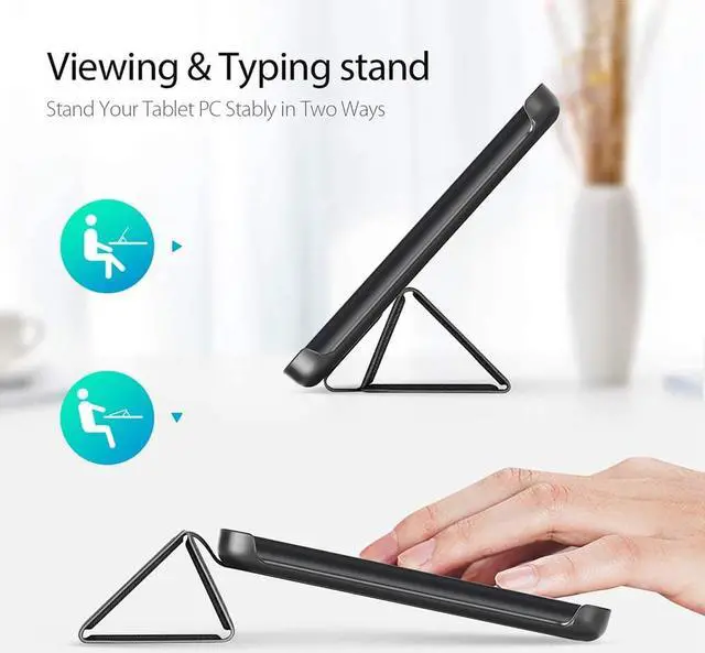 Alt view image 5 of 7 - Case for All-New Kindle Fire HD 8 2020 / Fire HD 8 Plus 2020 10th Generation Ultra Slim Smart PC Shell Folding Stand Cover with Auto Sleep Wake