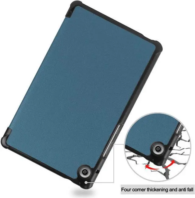 Alt view image 4 of 6 - PU Leather Case for Huawei MatePad T8 8.0 inch Model Kobe2-L03 KOB2-L09 Protective Slim Cover with Multiple Viewing Angles Stand