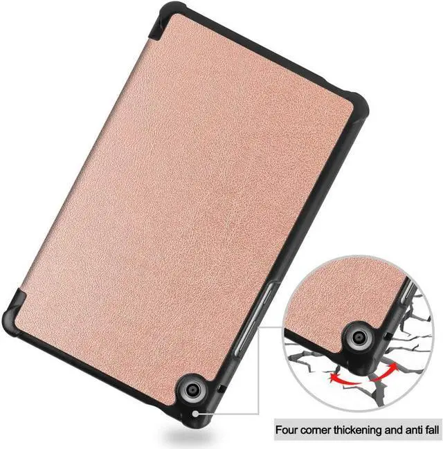 Alt view image 6 of 7 - PU Leather Case for Huawei MatePad T8 8.0 inch Model Kobe2-L03 KOB2-L09 Protective Slim Cover with Multiple Viewing Angles Stand